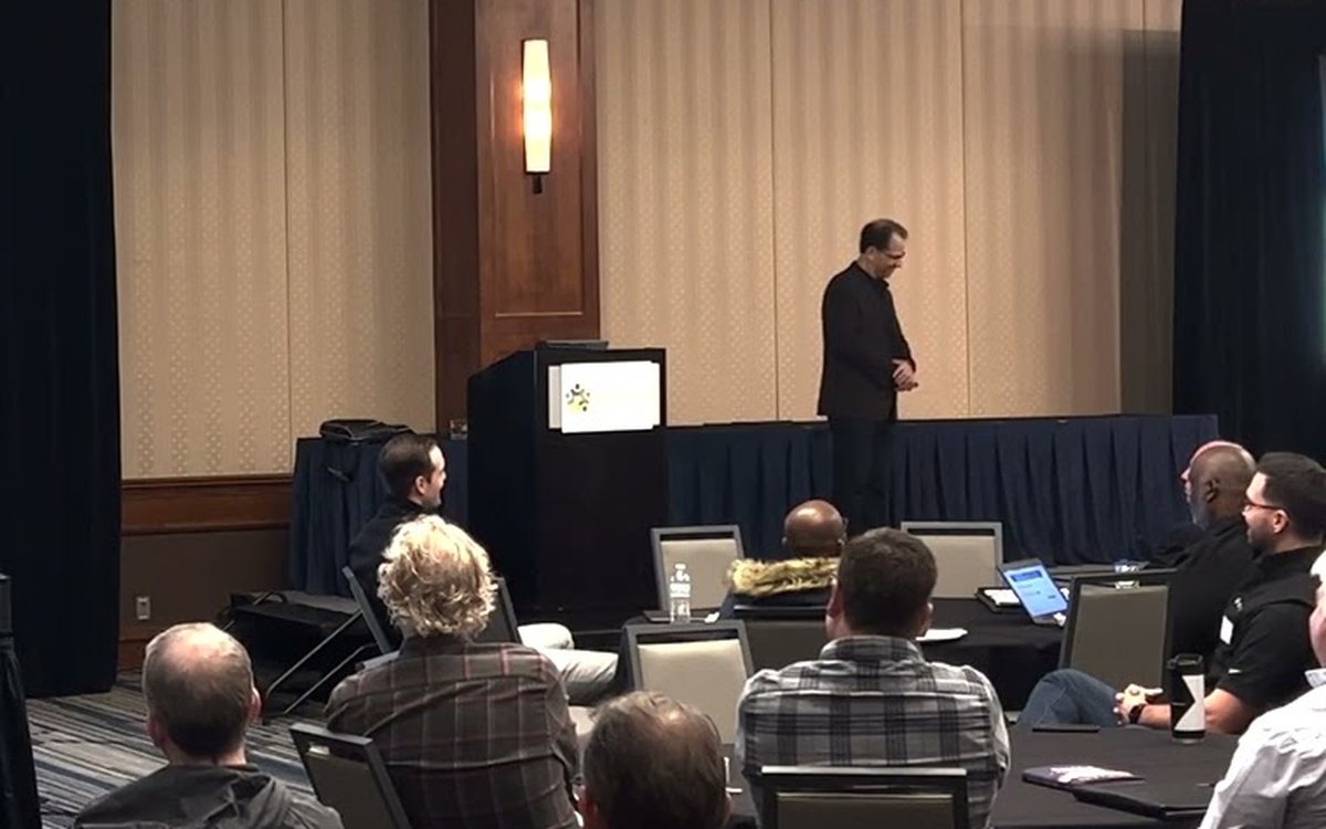 David Espindola delivering the 2023 MACC keynote